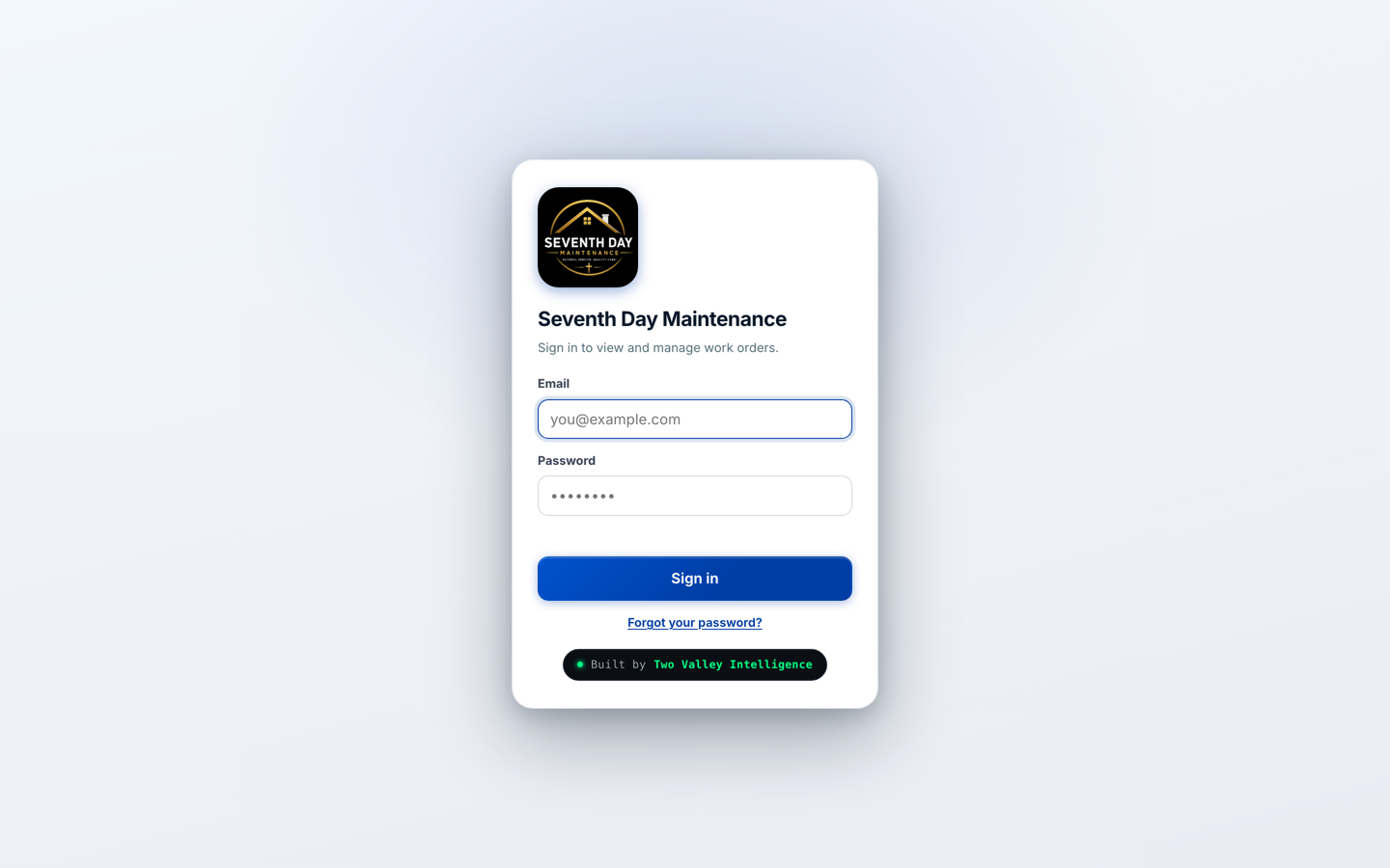 Screenshot of Seventh Day Maintenance